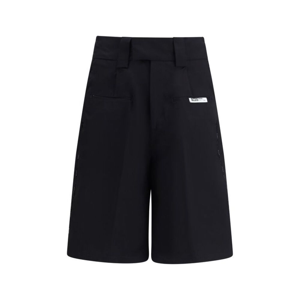 Gcds Men Shorts With Black Logo Piping